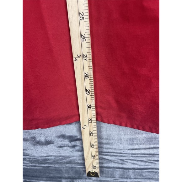 Vintage Lucky 13 Button Up Shirt Size L Red With Black Skull Design - Picture 9 of 10